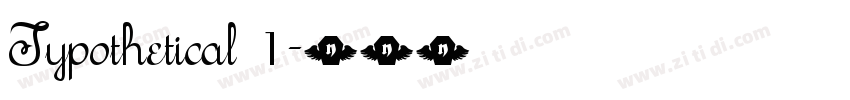Typothetical 1字体转换